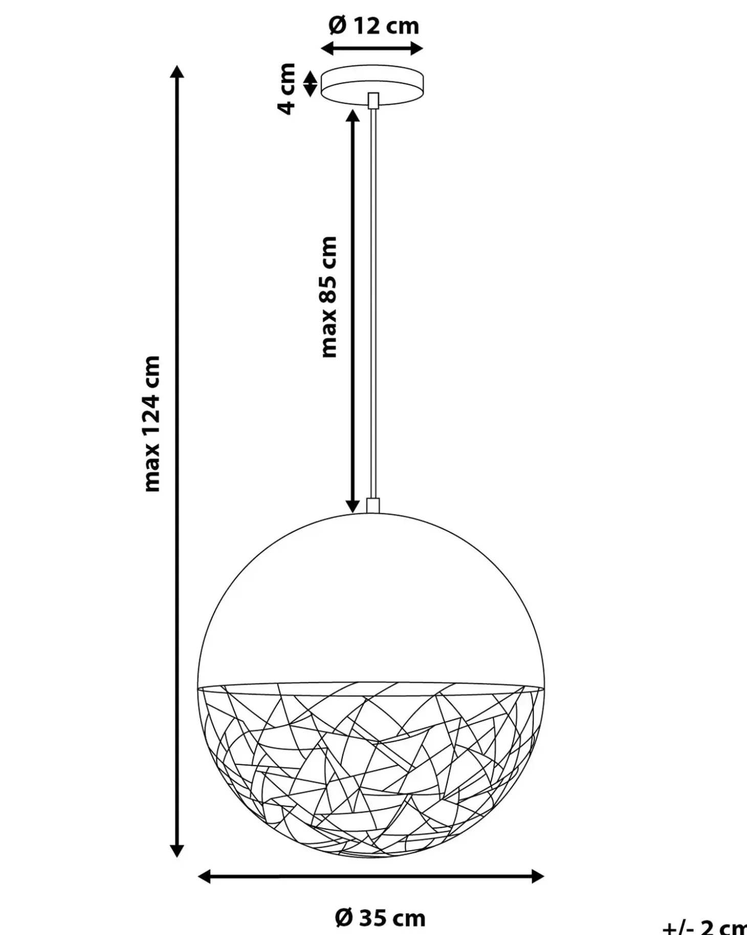 Discount Lampa wisząca PADMA Metal Wszystkie Lampy|Lampy Wiszące