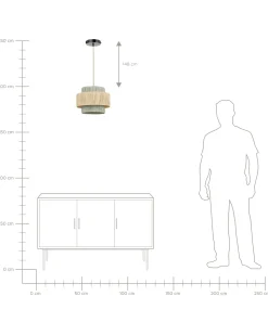 Lampa wisząca PALBRA Papier Naturalny Wszystkie Lampy|Lampy Wiszące