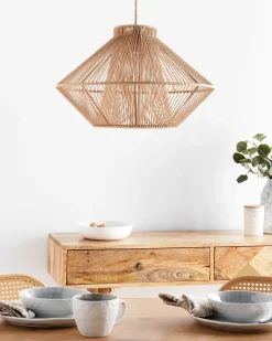 Discount Lampa wisząca PALMETTO Bawełna Wszystkie Lampy|Lampy Wiszące