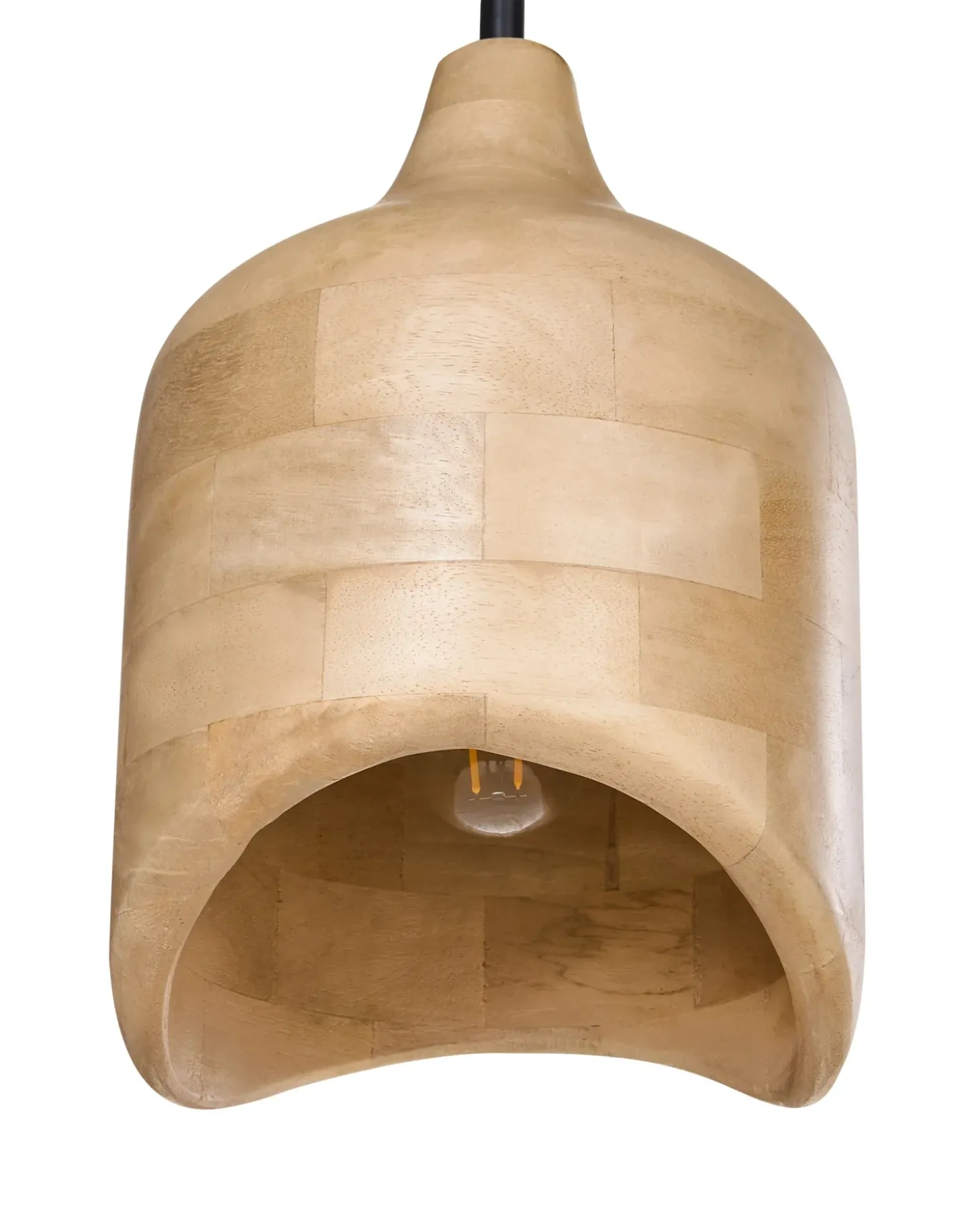 Clearance Lampa wisząca PANDU Drewno mango Jasno Wszystkie Lampy|Lampy Wiszące