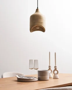 Clearance Lampa wisząca PANDU Drewno mango Jasno Wszystkie Lampy|Lampy Wiszące