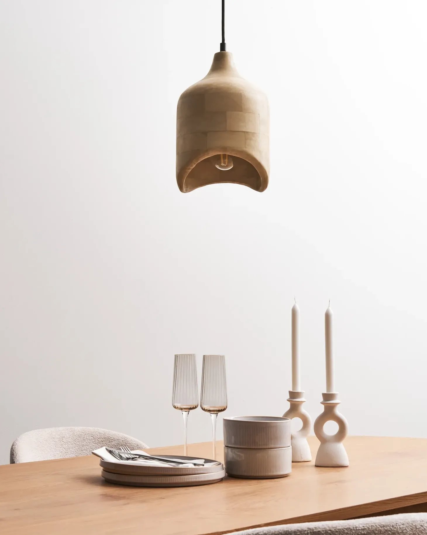 Clearance Lampa wisząca PANDU Drewno mango Jasno Wszystkie Lampy|Lampy Wiszące