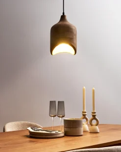 Clearance Lampa wisząca PANDU Drewno mango Jasno Wszystkie Lampy|Lampy Wiszące