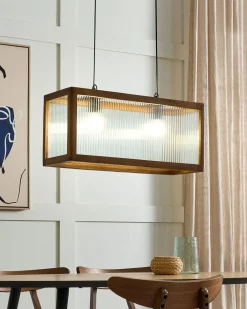 Discount Lampa wisząca PENNA Drewno mango Wszystkie Lampy|Lampy Wiszące