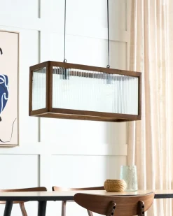 Discount Lampa wisząca PENNA Drewno mango Wszystkie Lampy|Lampy Wiszące