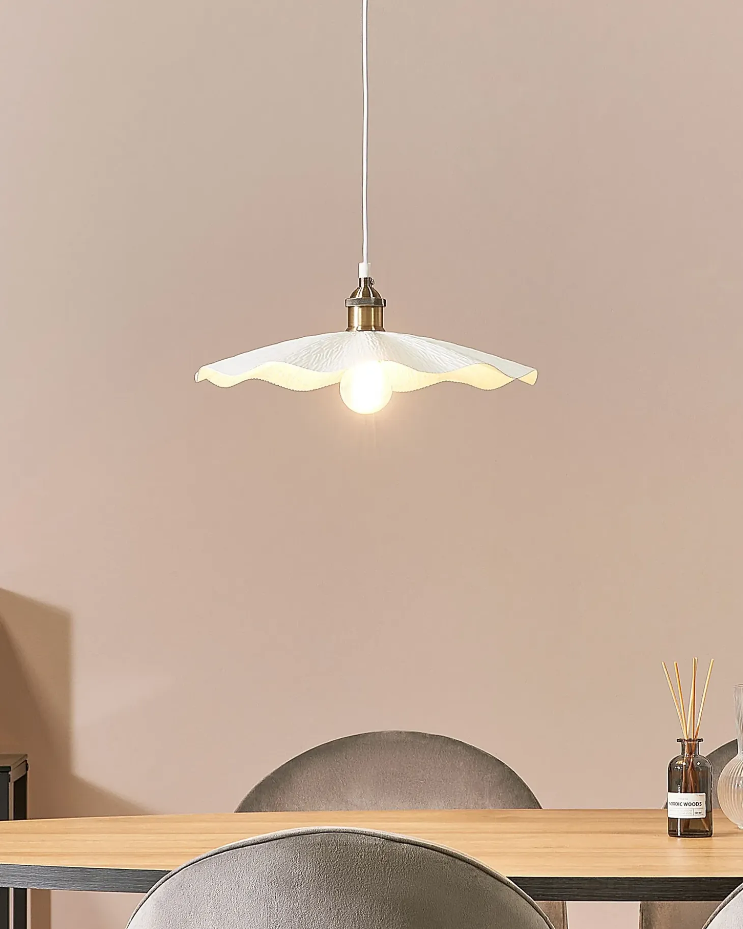 Hot Lampa wisząca PHILS Metal Biały Wszystkie Lampy|Lampy Wiszące