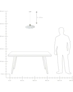 Hot Lampa wisząca PHILS Metal Biały Wszystkie Lampy|Lampy Wiszące