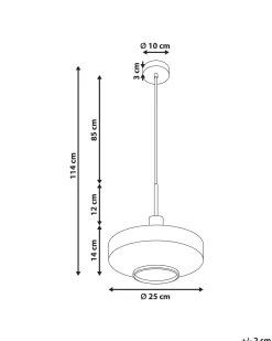 Lampa wisząca PIRRIS Szkło Przezroczysty Wszystkie Lampy|Lampy Wiszące