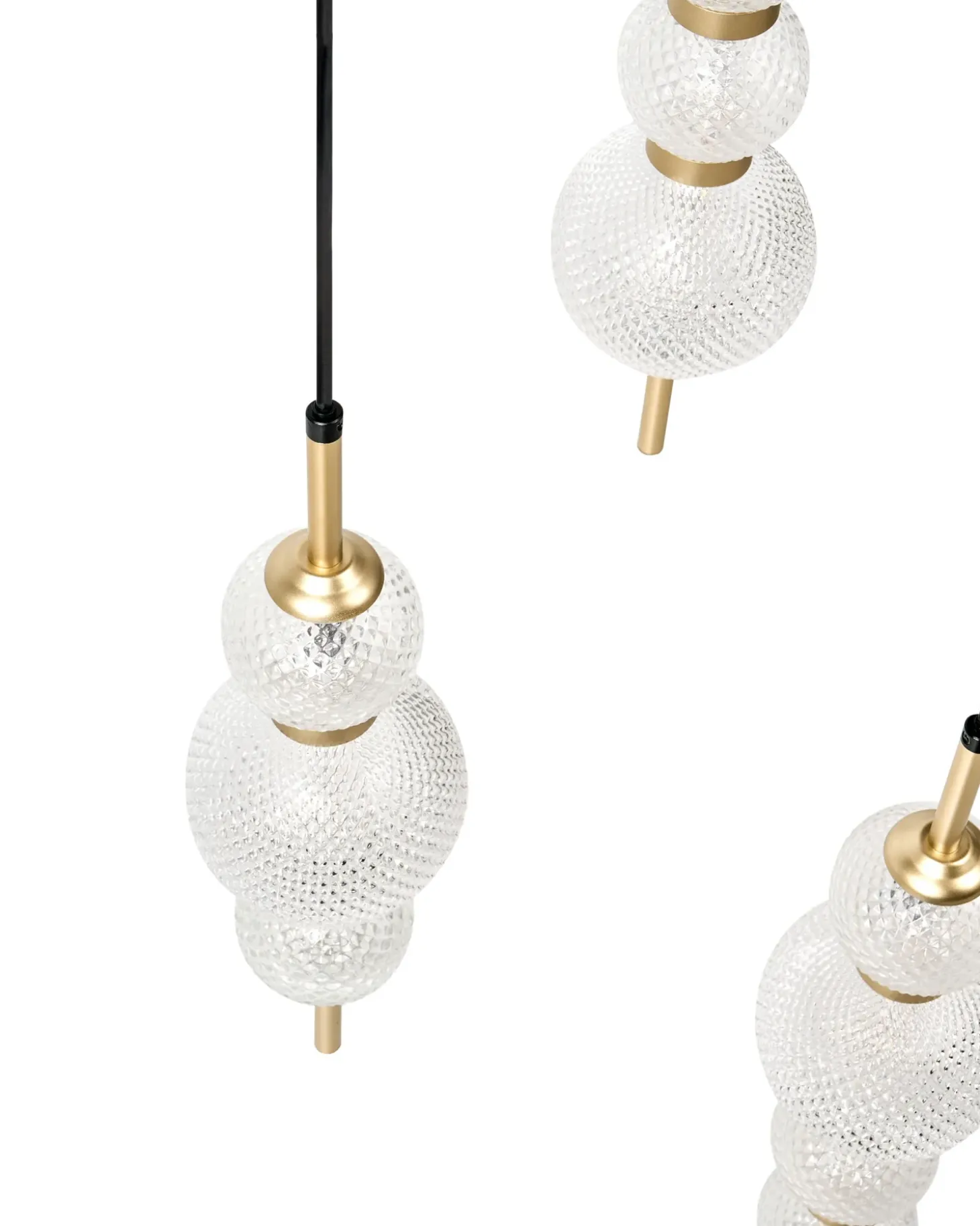 Outlet ARAS LED Szkło Złoty Wszystkie Lampy|Lampy Wiszące