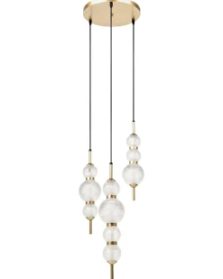 Outlet ARAS LED Szkło Złoty Wszystkie Lampy|Lampy Wiszące