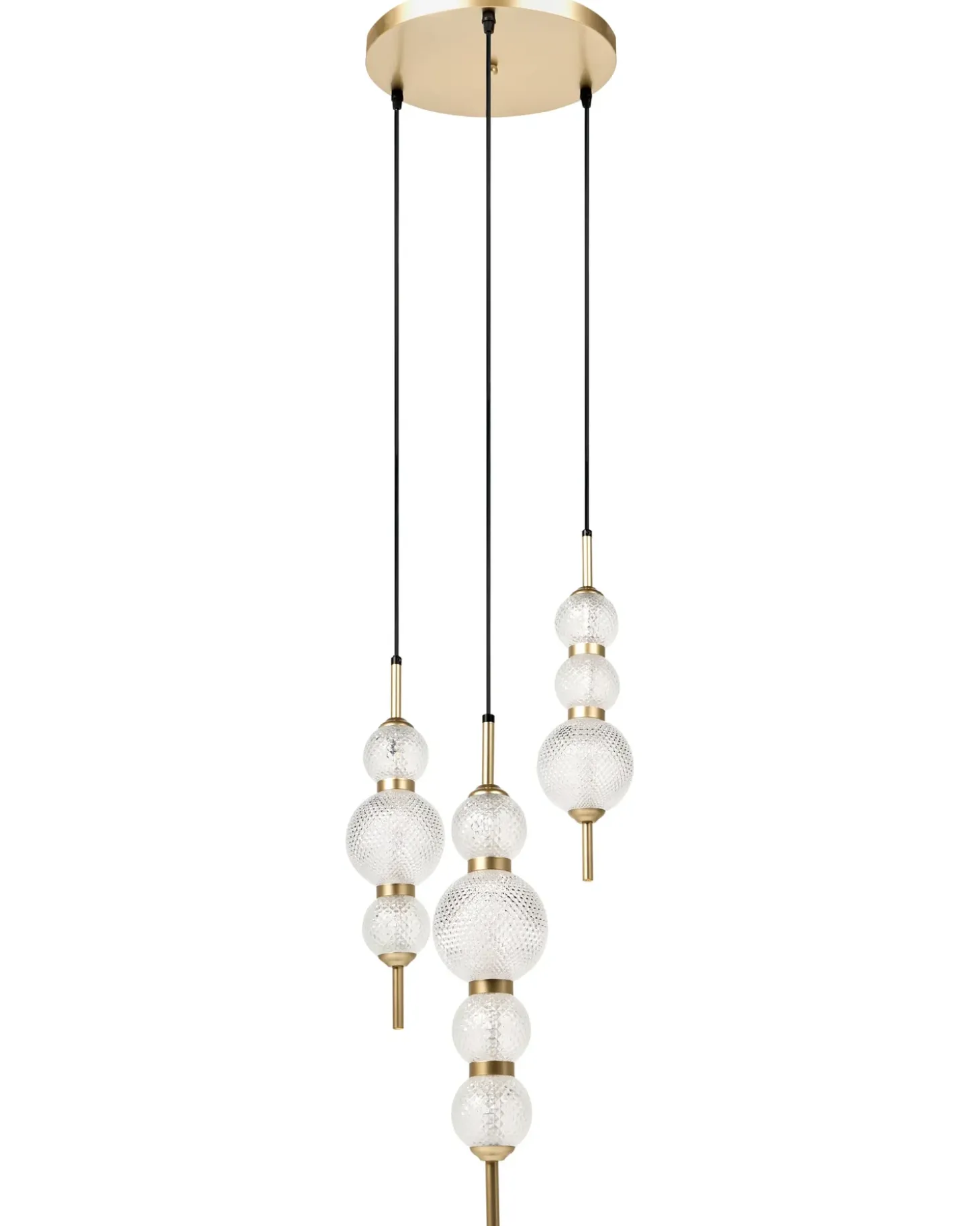 Outlet ARAS LED Szkło Złoty Wszystkie Lampy|Lampy Wiszące