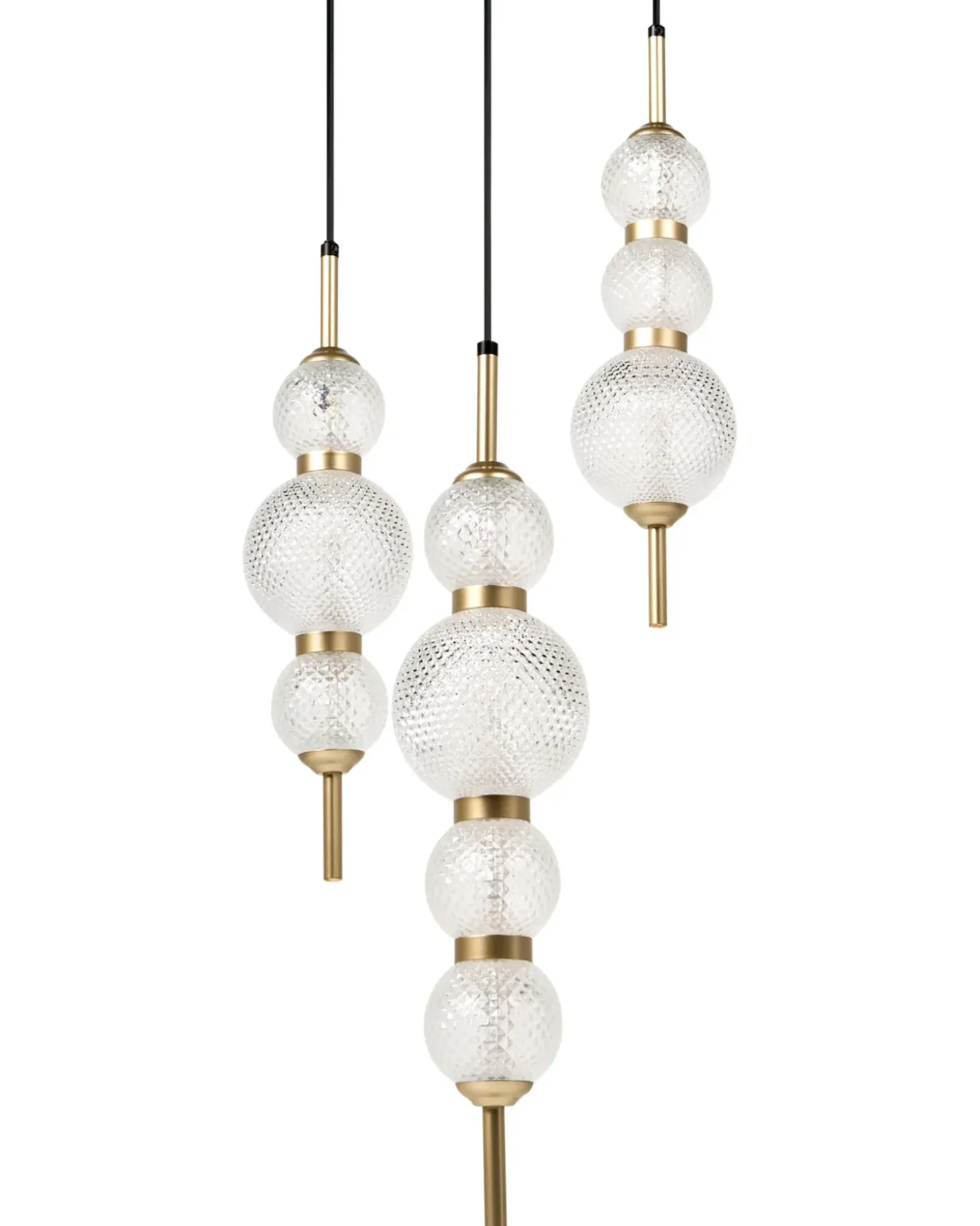 Outlet ARAS LED Szkło Złoty Wszystkie Lampy|Lampy Wiszące