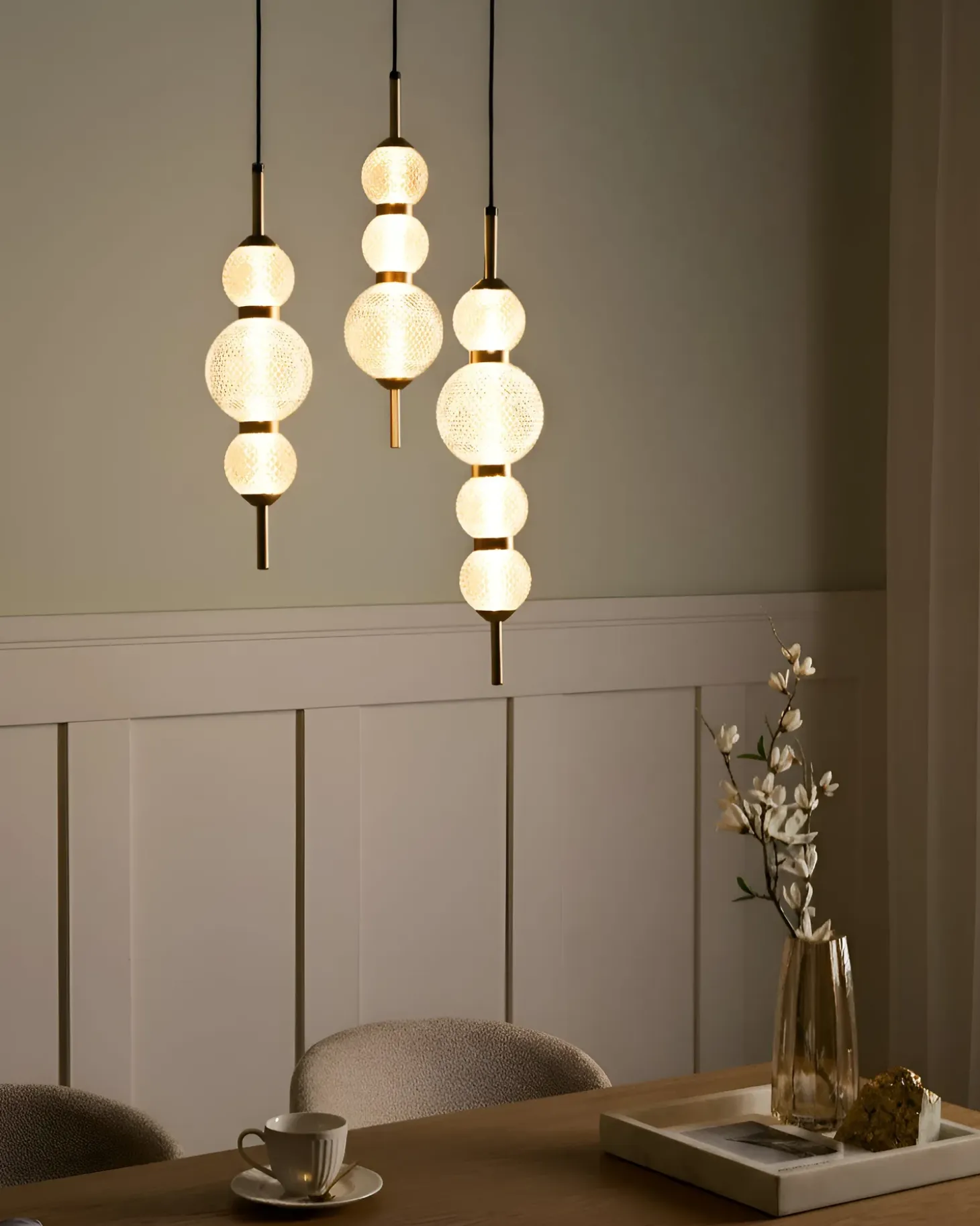 Outlet ARAS LED Szkło Złoty Wszystkie Lampy|Lampy Wiszące