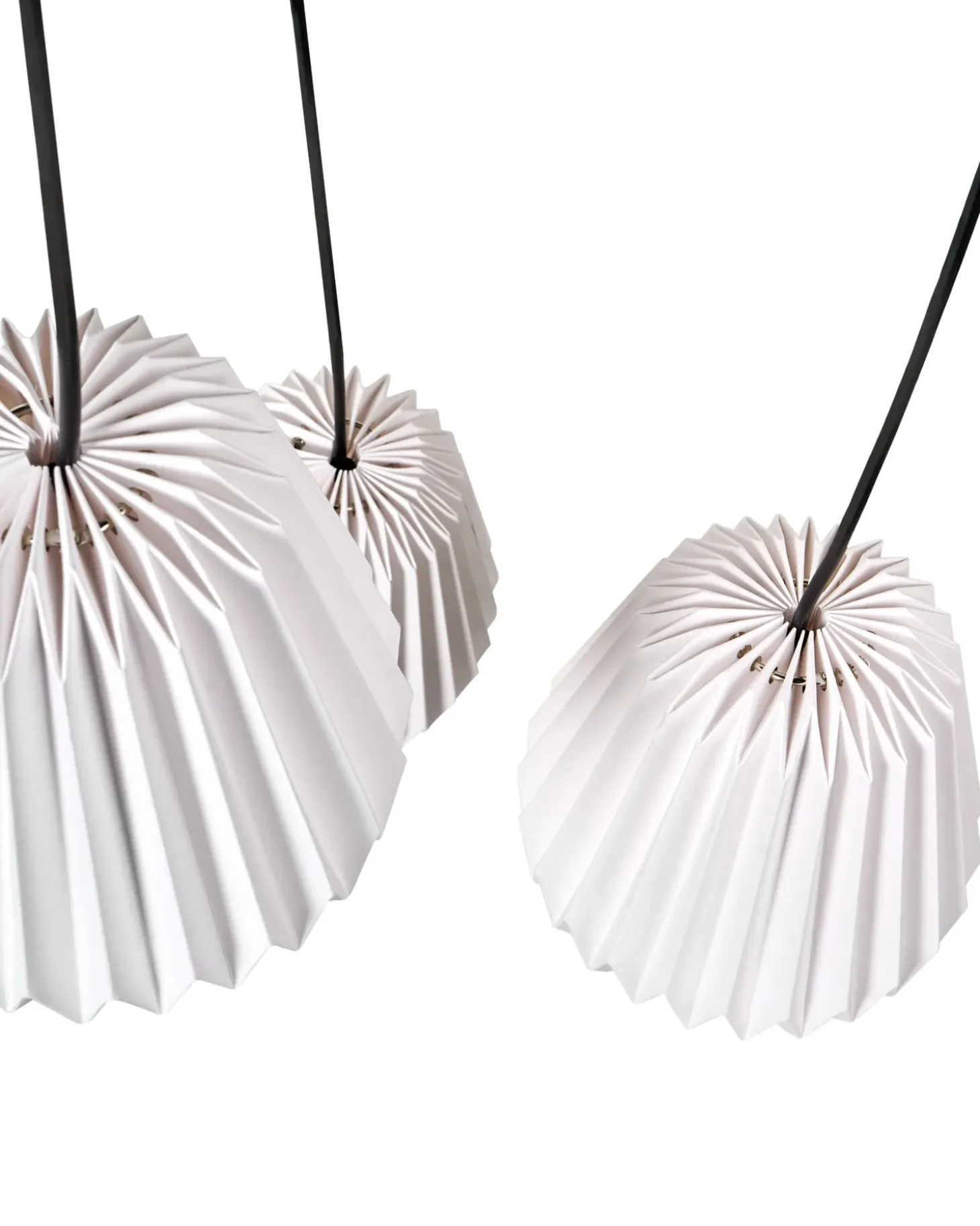 Online Lampa wisząca 3-punktowa HONDE Papier Biały Wszystkie Lampy|Lampy Wiszące