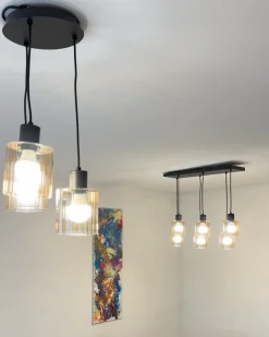Hot KITARE Szkło Beżowy Wszystkie Lampy|Lampy Wiszące