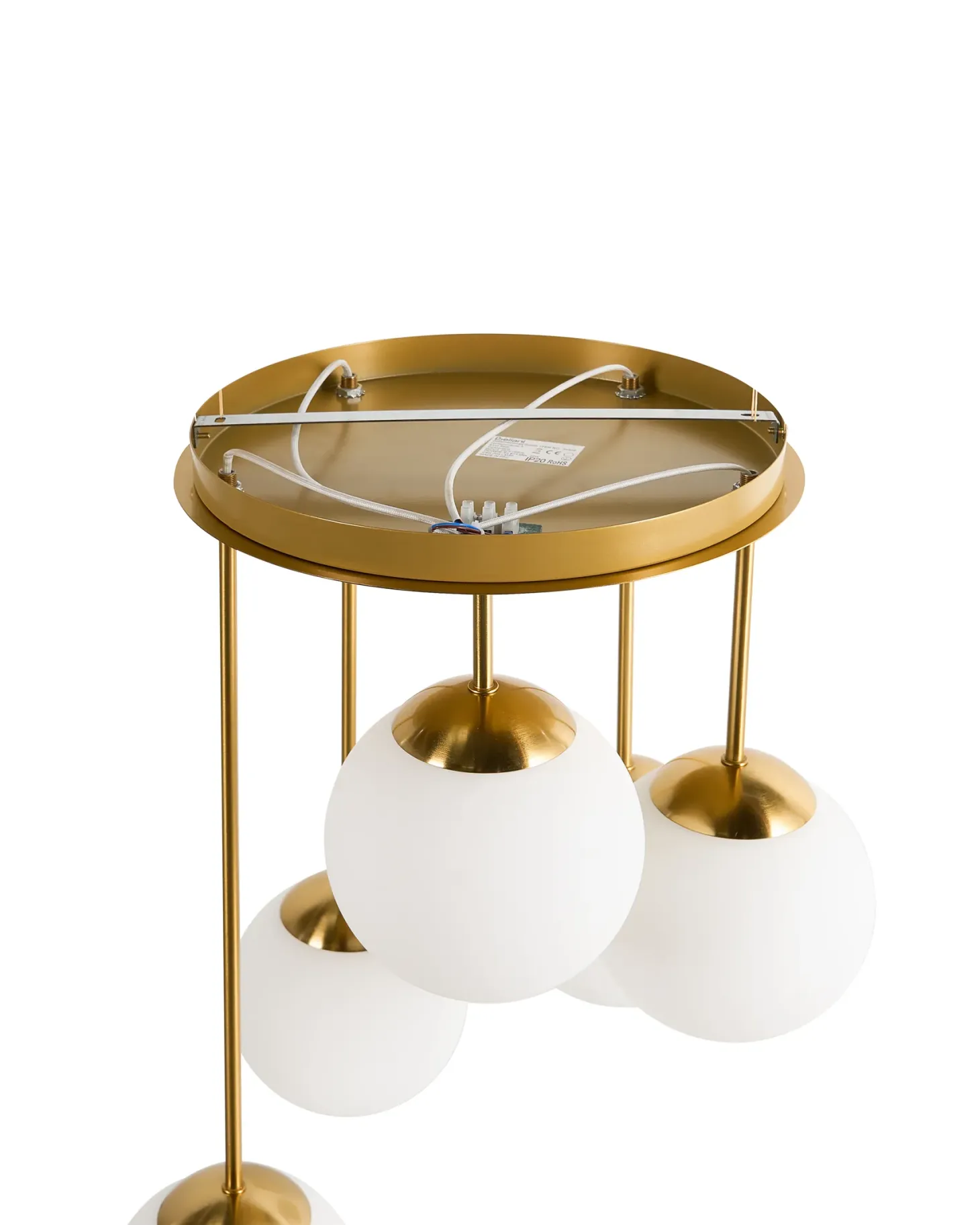 Lampa wisząca 5-punktowa RIANA Metal Mosiężny