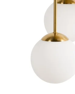 Lampa wisząca 5-punktowa RIANA Metal Mosiężny