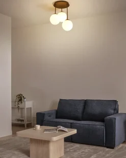 Lampa wisząca 3-punktowa RIANA Szkło Czarny