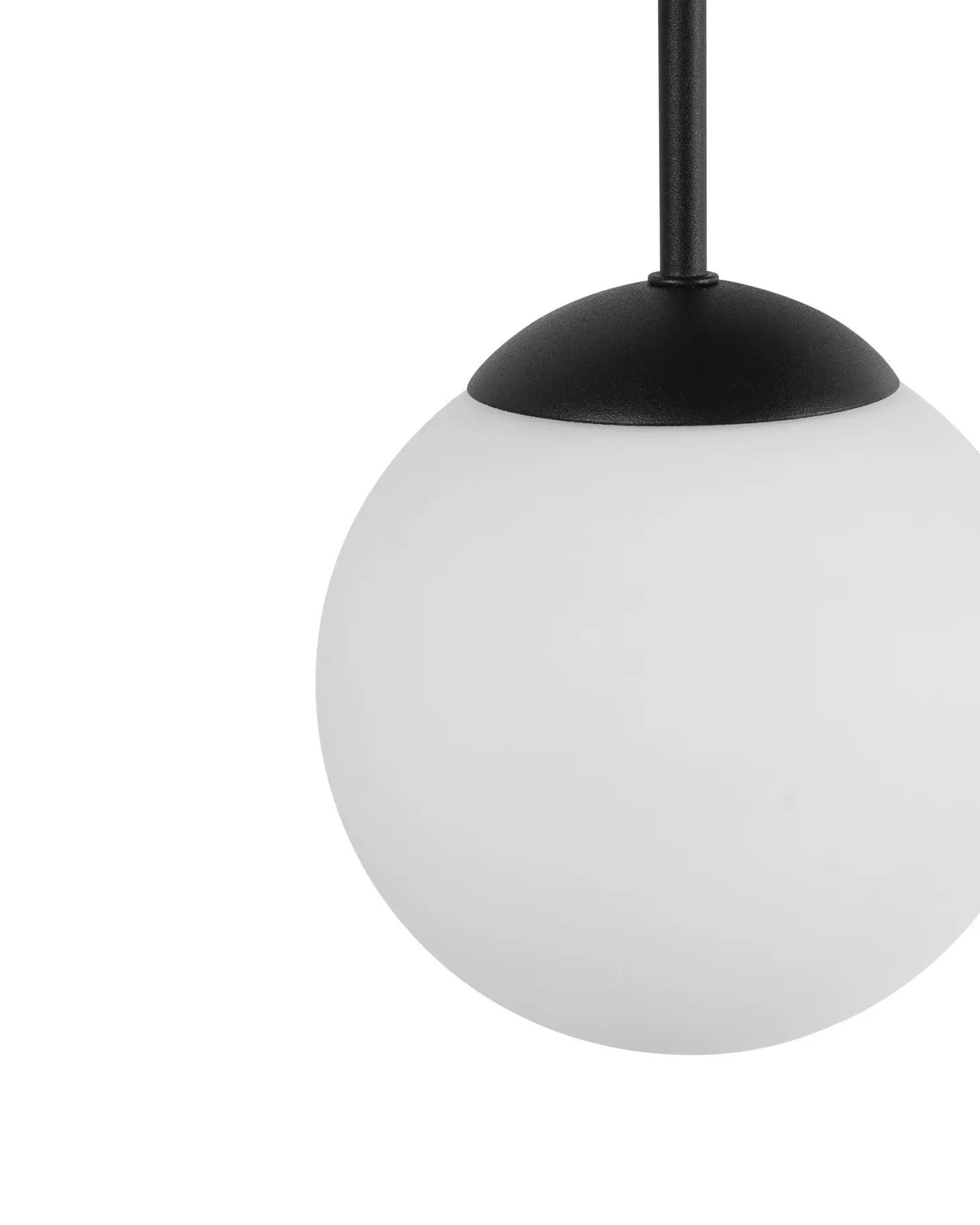 Lampa wisząca 3-punktowa RIANA Szkło Czarny