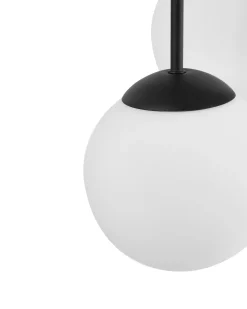 Lampa wisząca 5-punktowa RIANA Szkło Czarny
