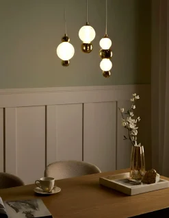 New SORA LED Szkło Złoty Wszystkie Lampy|Lampy Wiszące