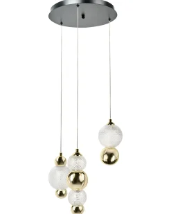 New SORA LED Szkło Złoty Wszystkie Lampy|Lampy Wiszące