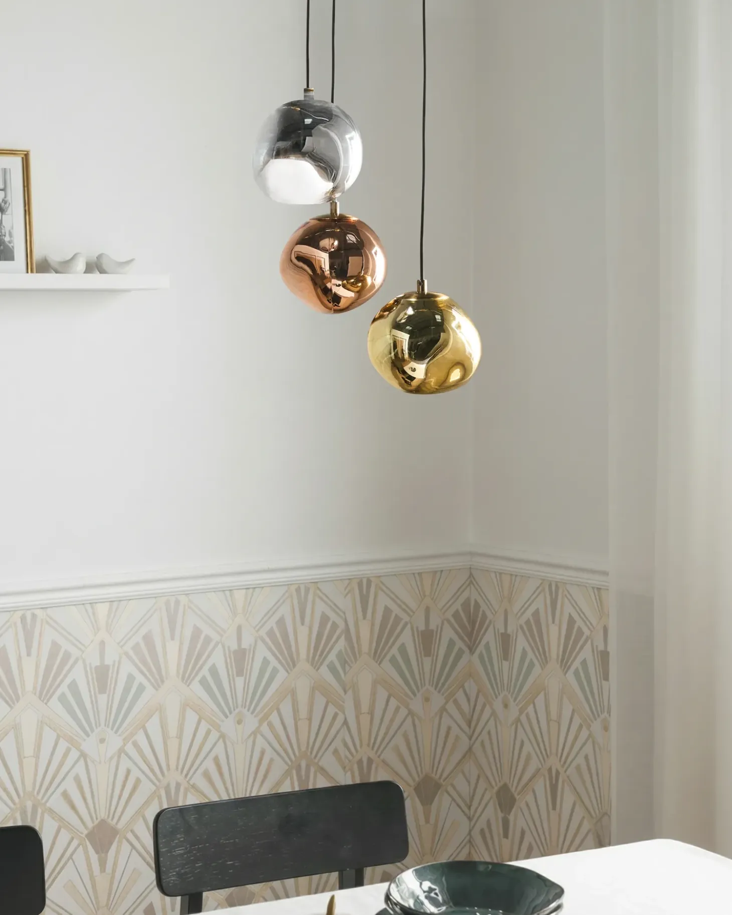Outlet Lampa wisząca 3-punktowa TSHUAPA Szkło Wszystkie Lampy|Lampy Wiszące