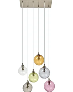 Hot Lampa wisząca 6-punktowa TUDDI Szkło Wszystkie Lampy|Lampy Wiszące