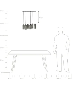 Clearance PURIRI Szkło Szary Wszystkie Lampy|Lampy Wiszące
