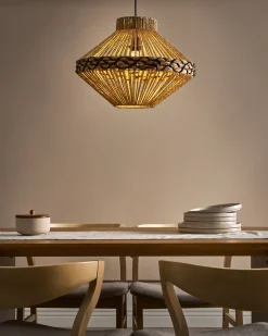 Outlet Lampa wisząca RABACCA Papierowa plecionka Wszystkie Lampy|Lampy Wiszące