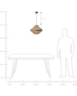 Outlet Lampa wisząca RABACCA Papierowa plecionka Wszystkie Lampy|Lampy Wiszące