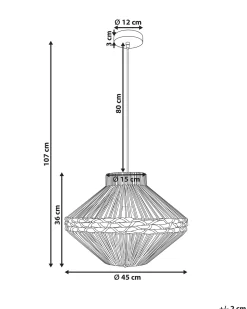 Outlet Lampa wisząca RABACCA Papierowa plecionka Wszystkie Lampy|Lampy Wiszące