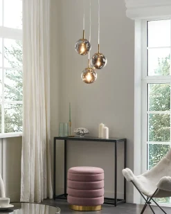Online Lampa wisząca RALFES Szkło Mosiężny Wszystkie Lampy|Lampy Wiszące