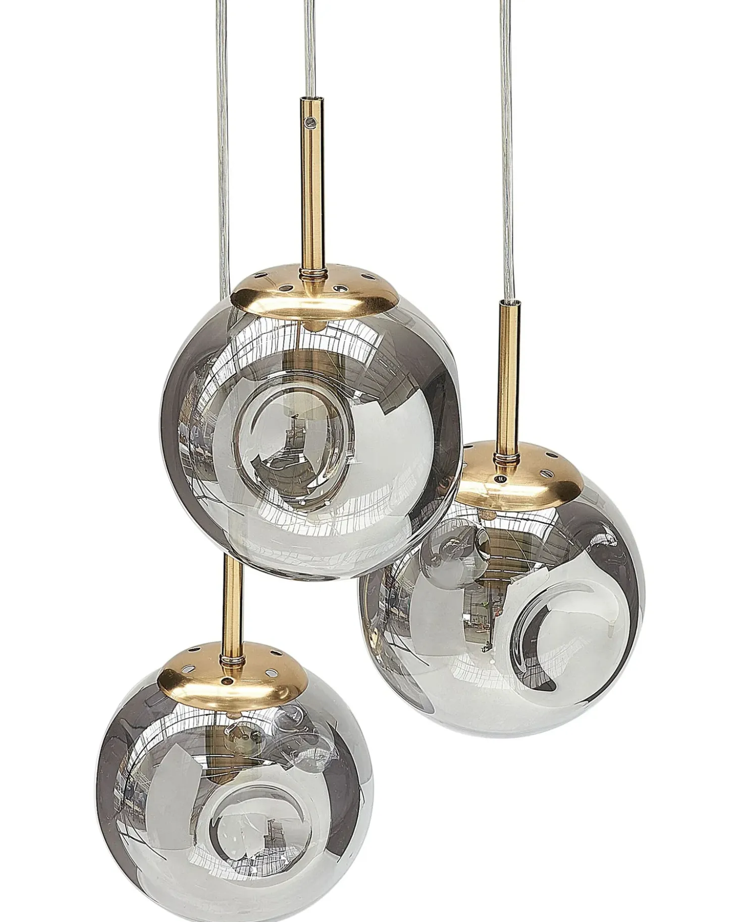 Online Lampa wisząca RALFES Szkło Mosiężny Wszystkie Lampy|Lampy Wiszące