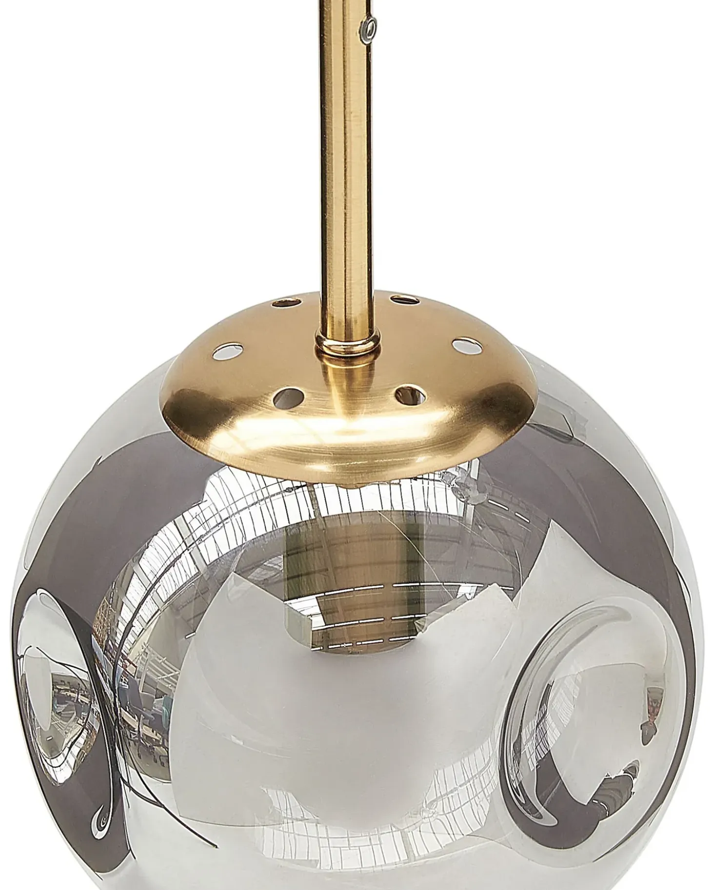 Online Lampa wisząca RALFES Szkło Mosiężny Wszystkie Lampy|Lampy Wiszące