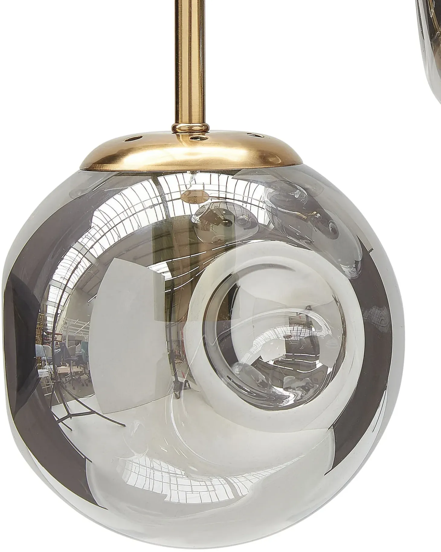 Online Lampa wisząca RALFES Szkło Mosiężny Wszystkie Lampy|Lampy Wiszące