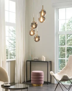 Best Lampa wisząca RALFES Szkło Mosiężny Wszystkie Lampy|Lampy Wiszące