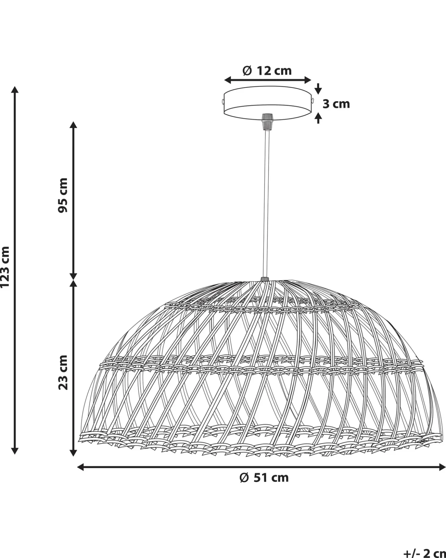 Hot Lampa wisząca RAVINE Rattan Naturalny Wszystkie Lampy|Lampy Wiszące