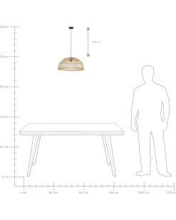 Hot Lampa wisząca RAVINE Rattan Naturalny Wszystkie Lampy|Lampy Wiszące