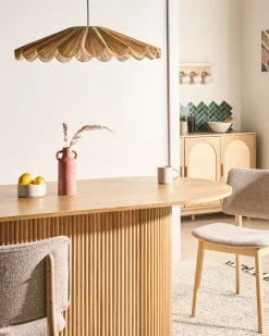 Clearance Lampa wisząca SABOGAL Plecionka Naturalny Wszystkie Lampy|Lampy Wiszące