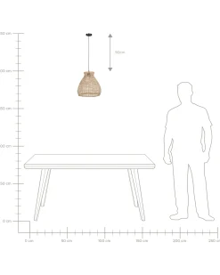 Hot Lampa wisząca SAKENI Rattan Naturalny Wszystkie Lampy|Lampy Wiszące