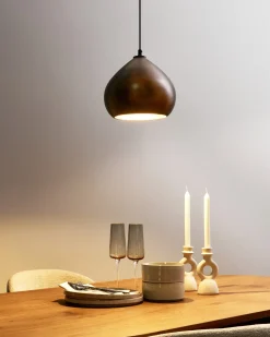 Outlet Lampa wisząca SANYATI Drewno mango Ciemno Wszystkie Lampy|Lampy Wiszące