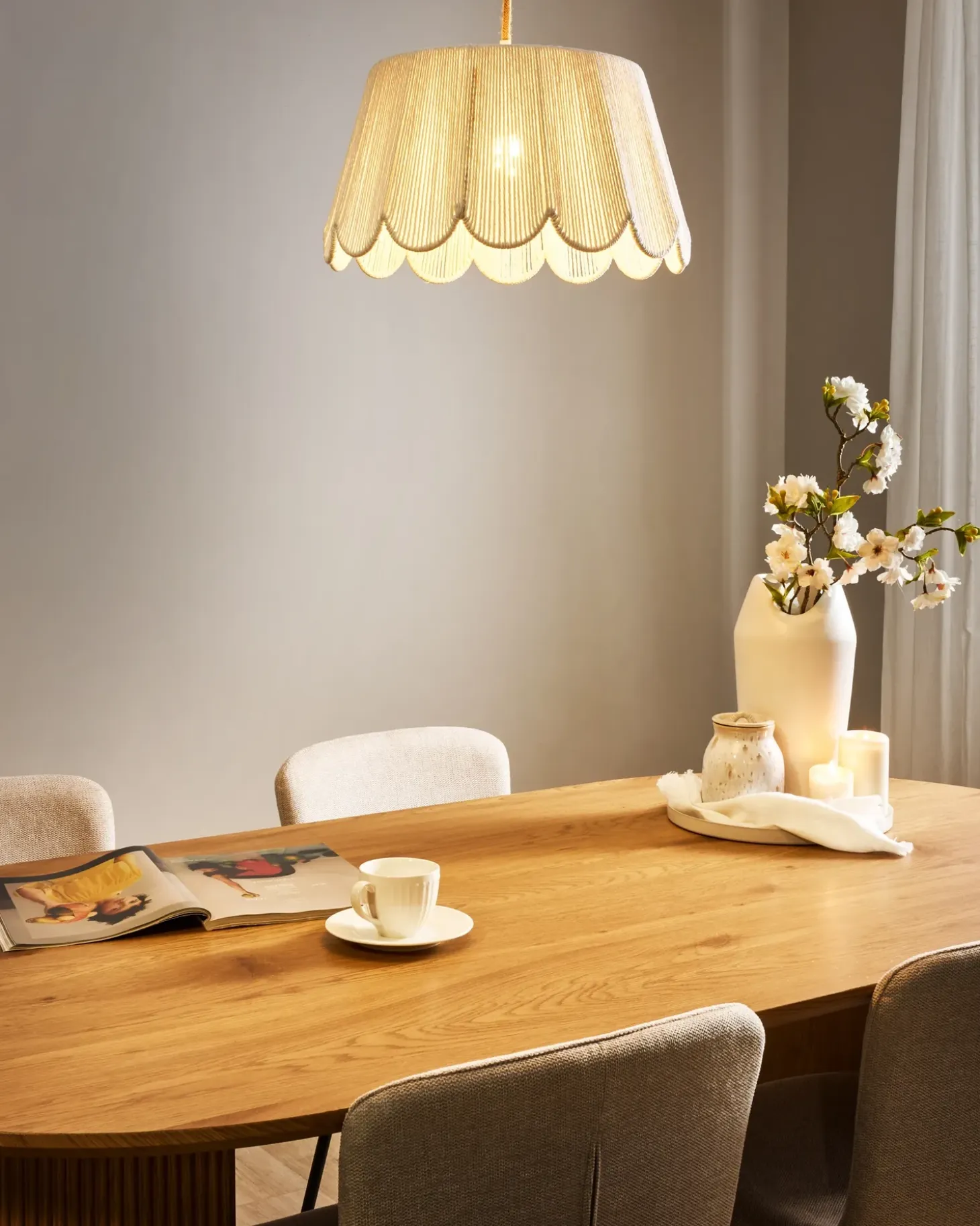 Hot Lampa wisząca SEBAKWE Papierowa plecionka Jasno Wszystkie Lampy|Lampy Wiszące