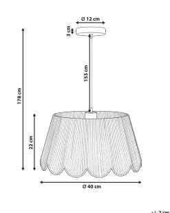 Hot Lampa wisząca SEBAKWE Papierowa plecionka Jasno Wszystkie Lampy|Lampy Wiszące