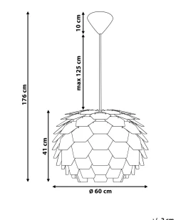 Lampa wisząca SEGRE Miedziany