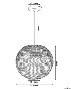 New Lampa wisząca SEINE Metal Srebrny Wszystkie Lampy|Lampy Wiszące