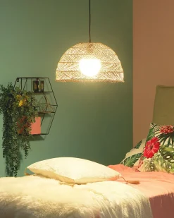 Outlet Lampa wisząca SELENGE Rattan Jasnobrązowy Wszystkie Lampy|Lampy Wiszące
