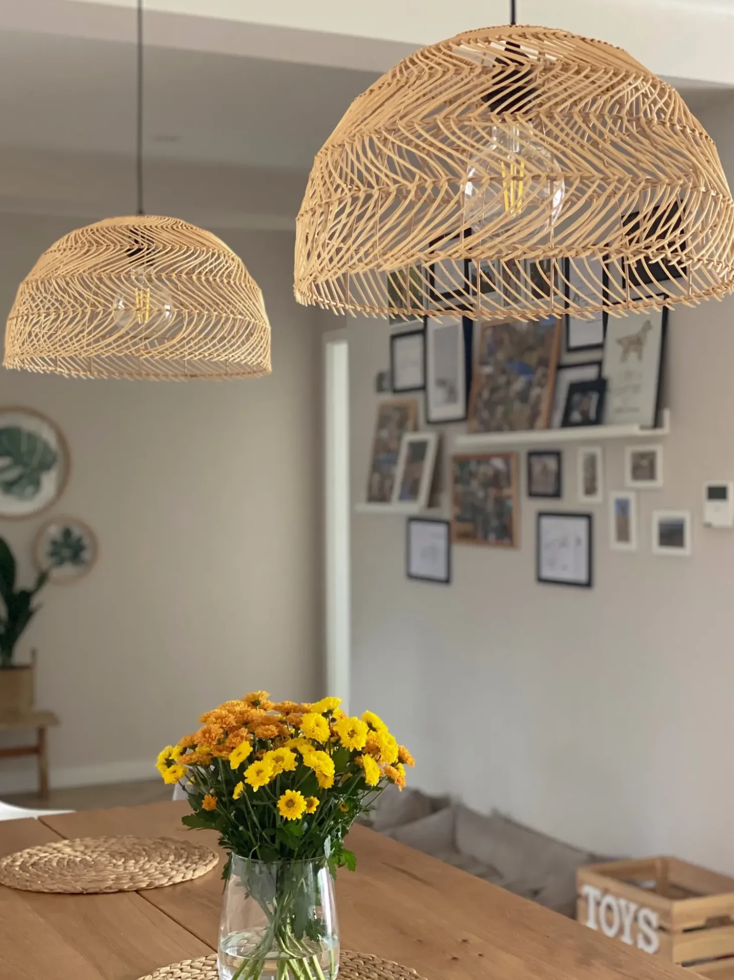 Outlet Lampa wisząca SELENGE Rattan Jasnobrązowy Wszystkie Lampy|Lampy Wiszące