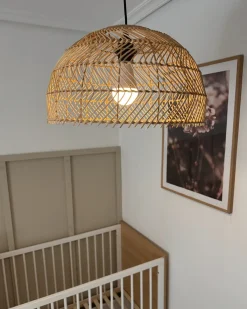 Outlet Lampa wisząca SELENGE Rattan Jasnobrązowy Wszystkie Lampy|Lampy Wiszące
