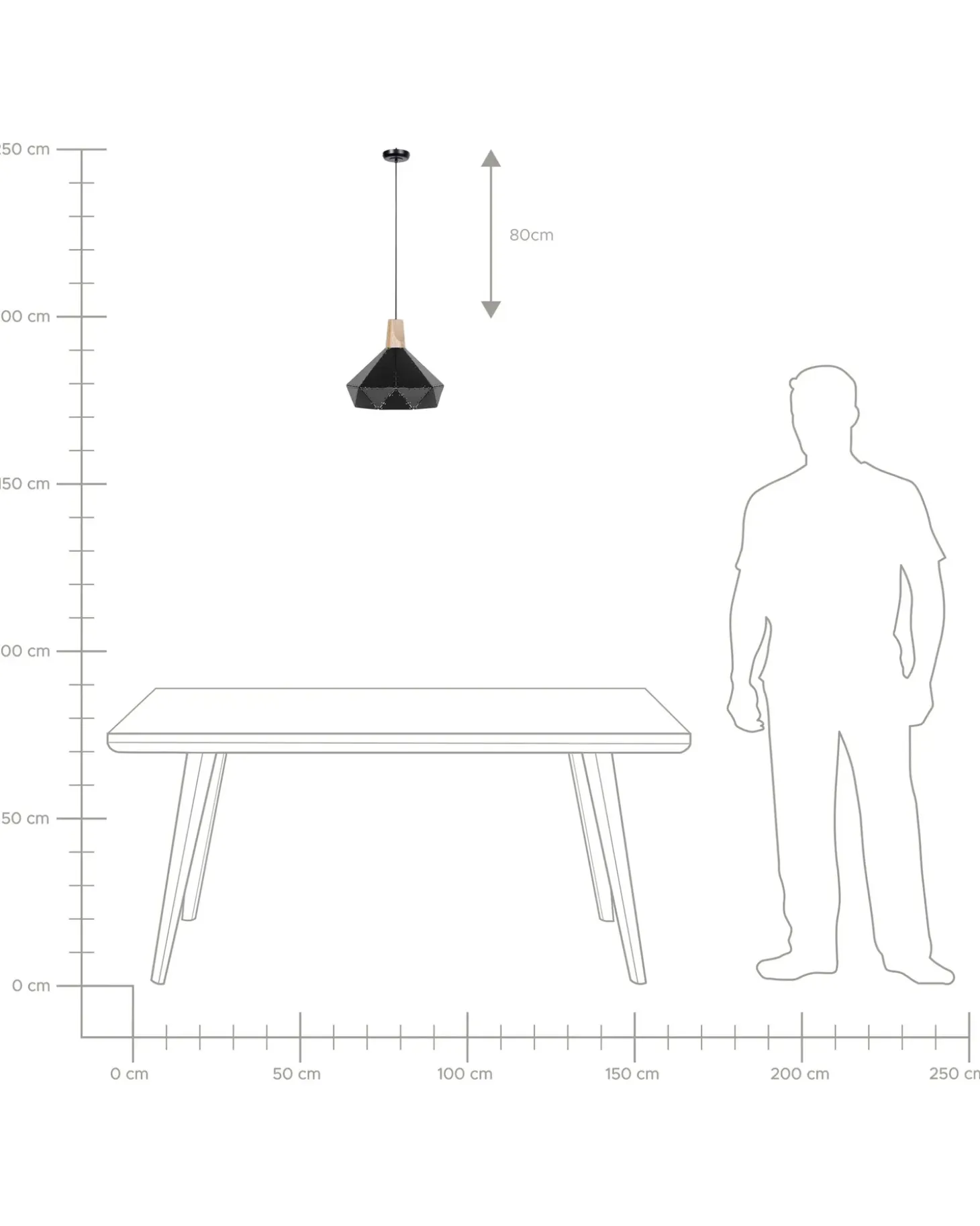 Discount Lampa wisząca SOMME Metal Czarny Wszystkie Lampy|Lampy Wiszące
